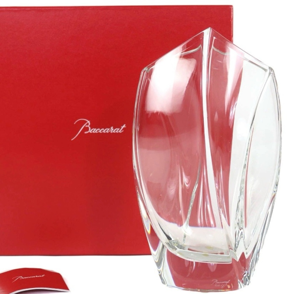 Baccarat Giverny RRIGOT  11” Vase Clear 
Crystal